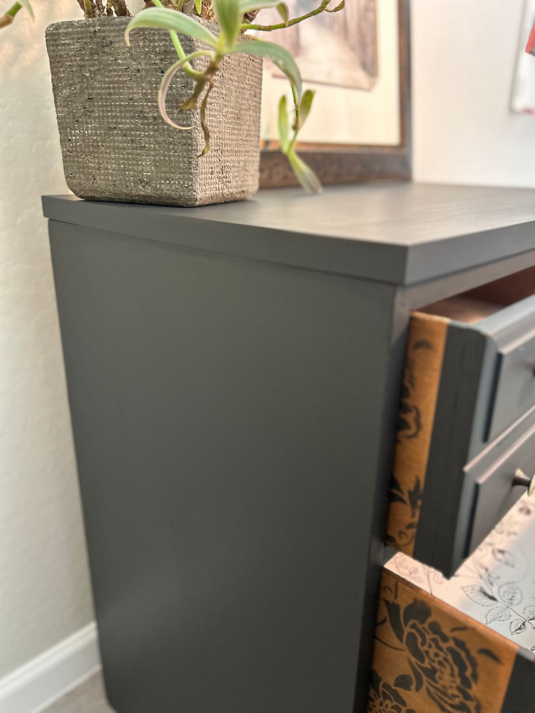 Custom Painted 3-Drawer Dresser