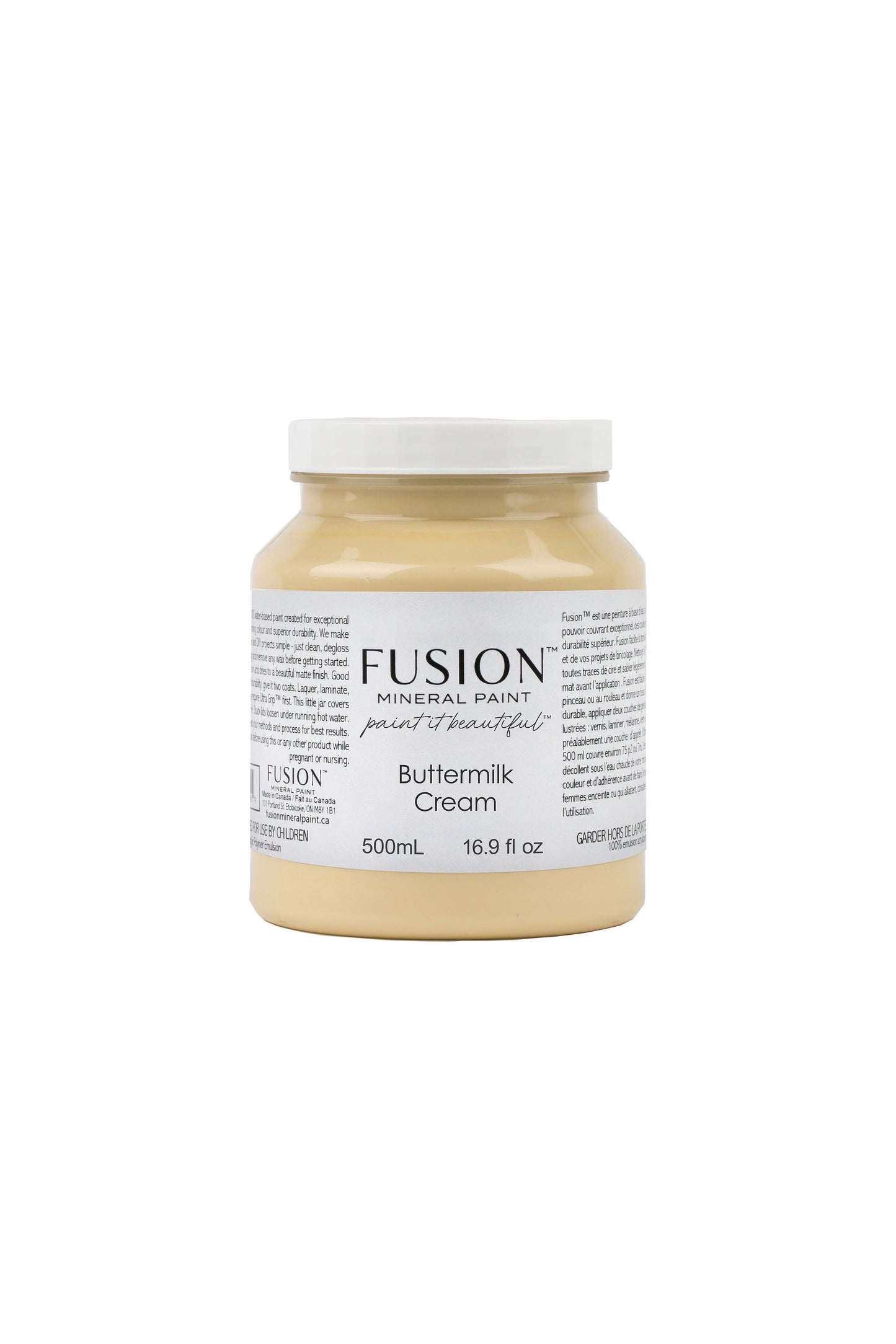 Buttermilk I Cream Fusion™ Mineral Paint (Pint and Tester Size)