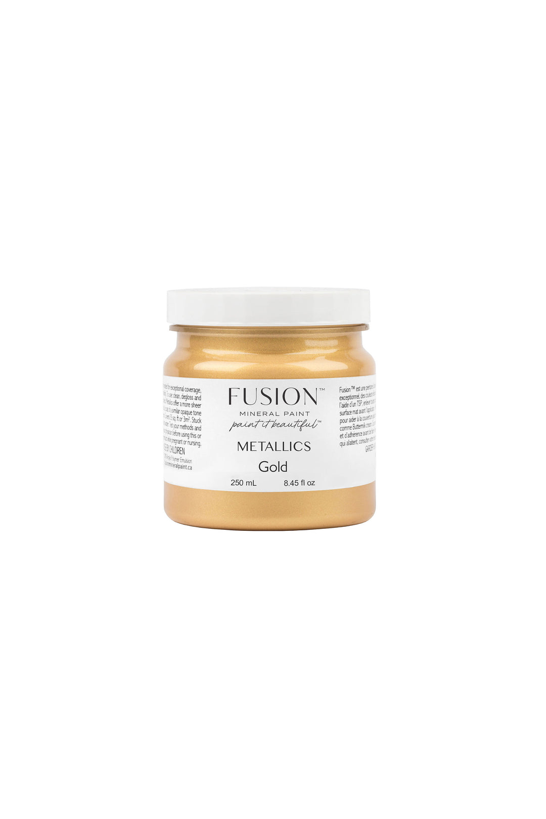 Gold Metallic Fusion Mineral Paint (37ml or 250ml Size)