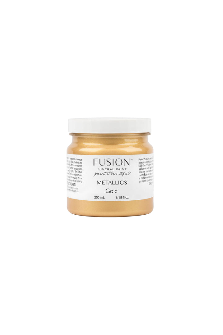 Gold Metallic Fusion Mineral Paint (37ml or 250ml Size)